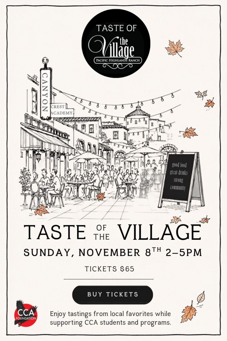 Taste of the Village 2026 event flyer